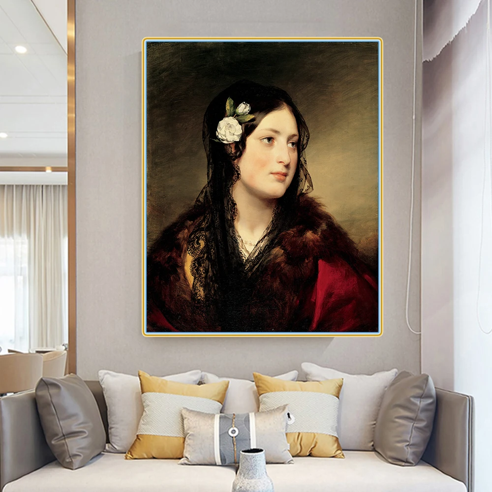 Citon Фридрих вон Амерлин 》 портрет Элиса кройзбера живопись на холсте масляная