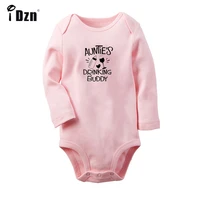 aunties drinking buddy twins baby buddies drinking newborn baby outfits long sleeve jumpsuit 100 cotton