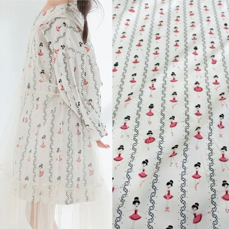 

Милая полосатая 100% хлопчатобумажная ткань для девочки, средней длины, для платья, рубашки, пижамы, одежда для девочки, T889