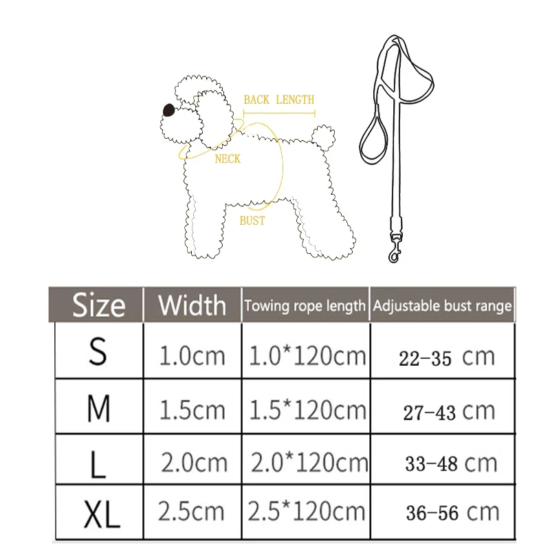 

Nylon Personalized Pet Collar Harness Leash Three-Piece Suit Big Medium Small Dogs Accessories For Cat French Bulldog Chihuahua