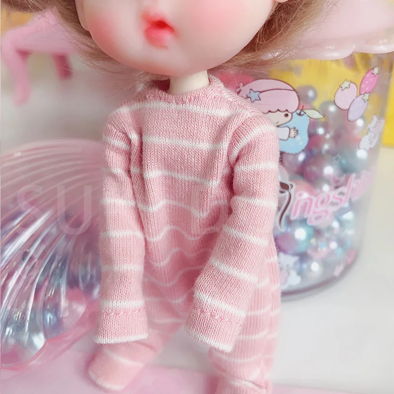 Ob11 obitsu 11 Кукла Одежда Толстовка 1/12 BJD одежда красивый узел Свинья детская сестренка круглая голова платье аксессуары