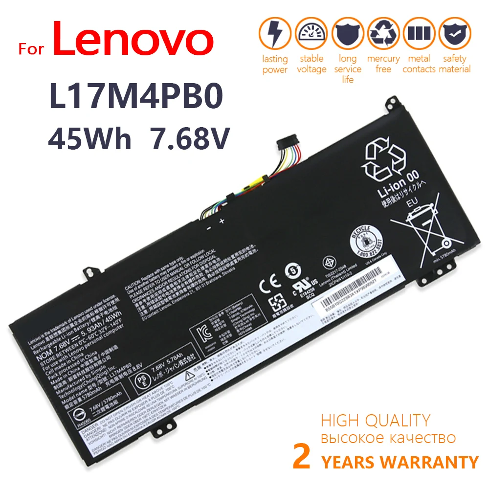 

Оригинальный L17M4PB0 5700 мАч для Lenovo Flex 6-14 IdeaPad 530S-15 530S-14 Yoga 530 Series L17C4PB0 5B10Q16066 5B10Q16067