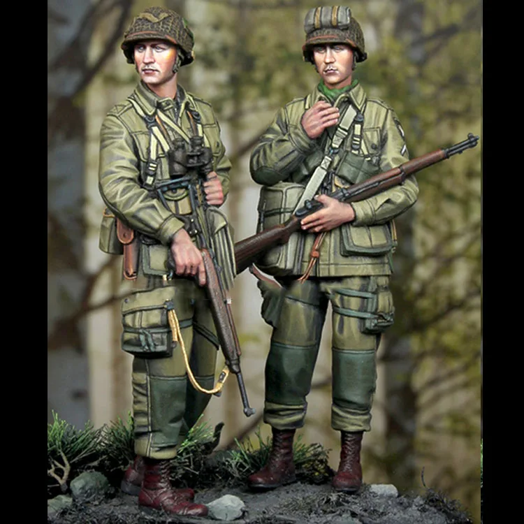 1/35 Неокрашенная сборка Набор фигурок из смолы солдаты США|Наборы для сборки