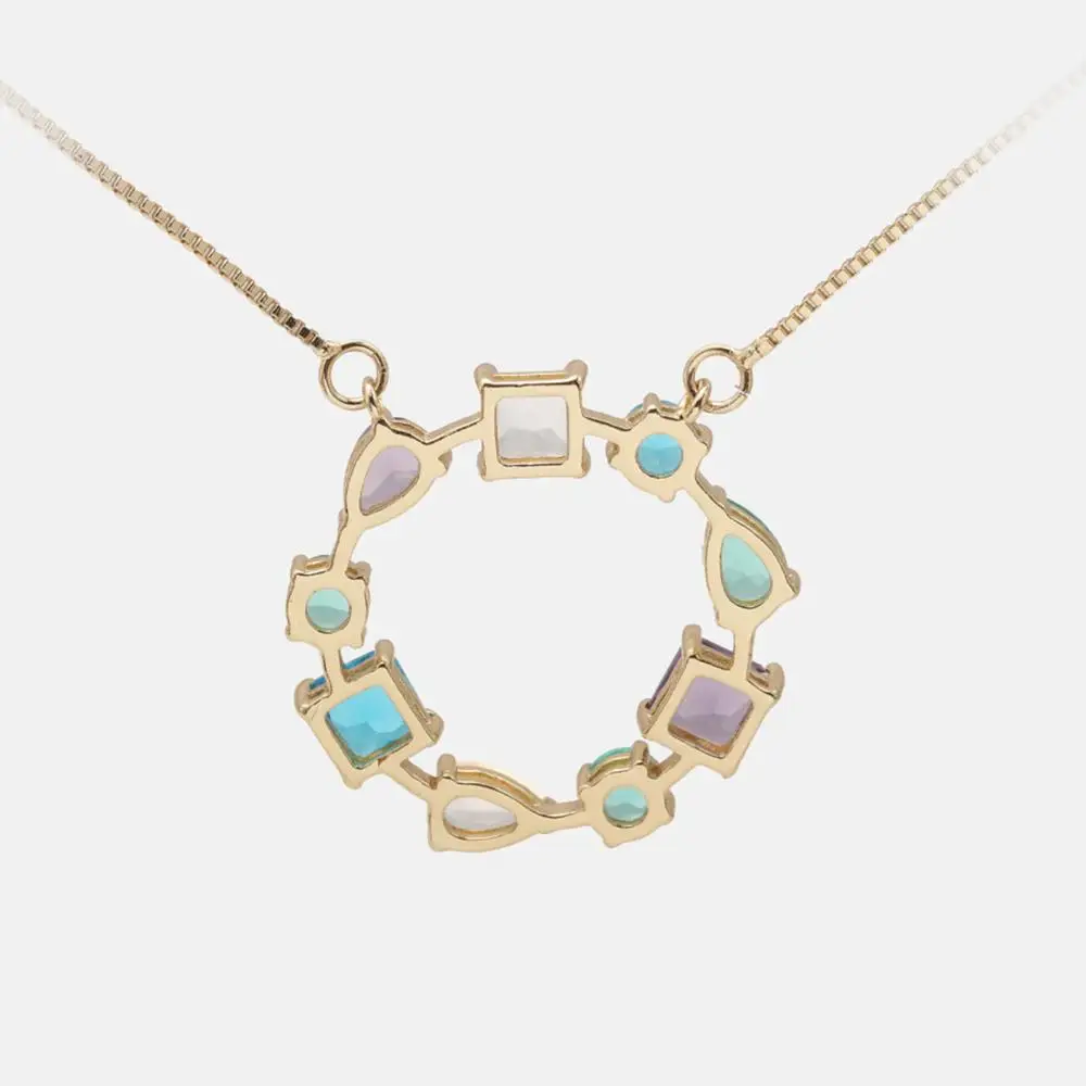 E ювелирные изделия латунные Геометрические Цвета Стразы дизайнерская цепочка