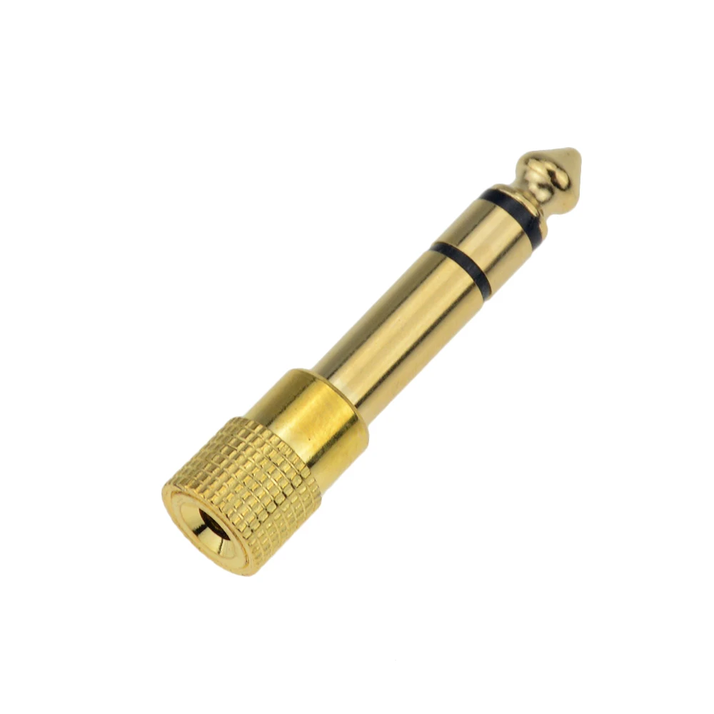 Разъем динамика 6 35 мм штекер 3 5 Женский Аудио гарнитура микрофон гитарный