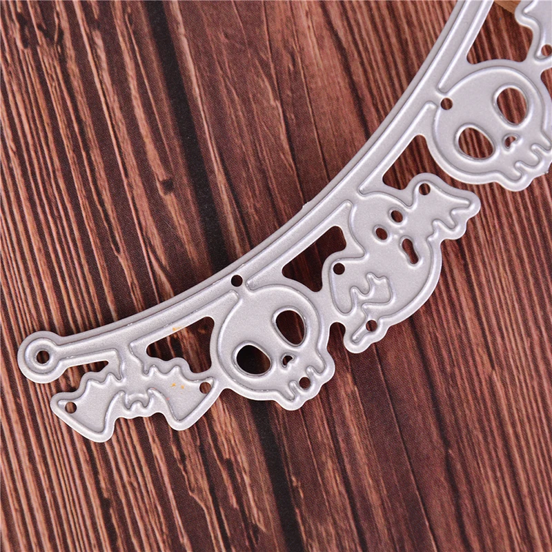 TPXCKz Halloween Cutting Dies Skull Ghost Bat DIY Scrapbooking Paper Card Making Stencil Decor Crafts Embossing Craft Stamps New | Дом и сад