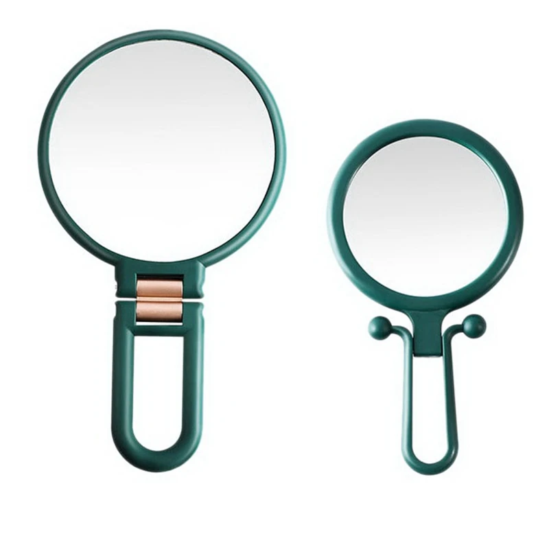 

2PCS Hand-Held Makeup Mirror,10x Magnifying Hand Mirror and 2x Travel Makeup Mirror Folding Mirror Small Mirror