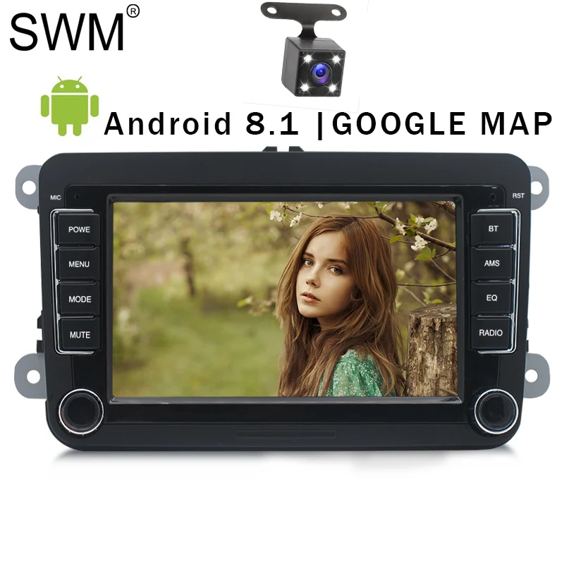 7 &quot Универсальный автомобильный радиоприемник авто радио для Фольксваген Android 8