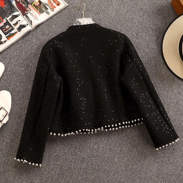 Высококачественный Женский твидовый комплект ZAWFL с блестками в Корейском стиле