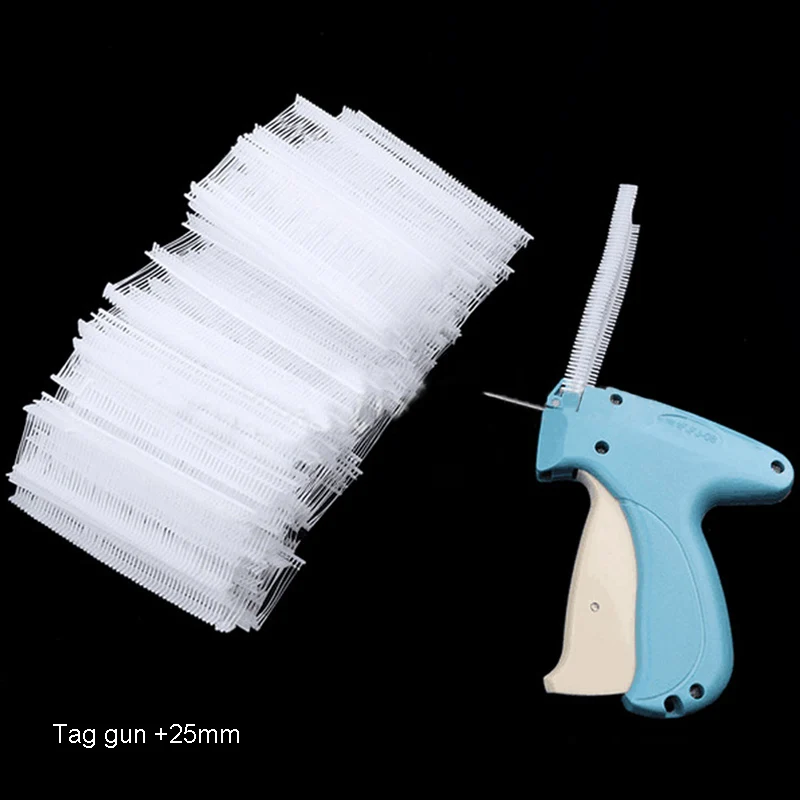 Tag gun 25mm Обычная одежда, бирки для одежды, пистолеты, 5000 шт., пластиковые иглы, фирменные этикетки, бирки, ручная цена на одежду, маркировочный пистолет, набор - Цвет: Tag gun 25mm