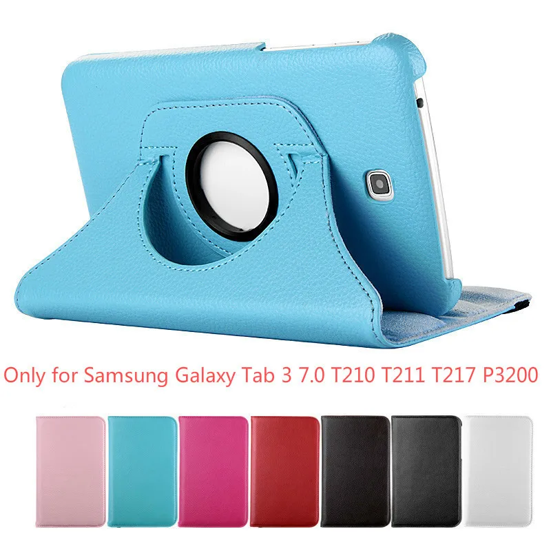 2019 чехол для Samsung Galaxy Tab 3 7 0 с вращением на 360 градусов флип из искусственной кожи