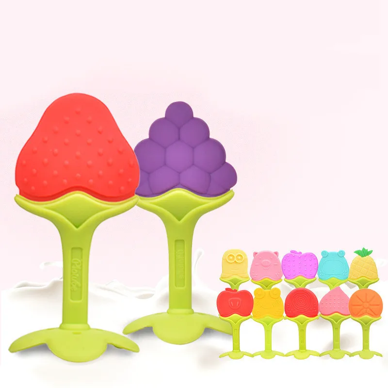 

1pcs Comfortable Teether Banana Safety BPA Free Food Grade Silicone Fruit Babies Infant Kids Toothbrush Toys Baby Chewing