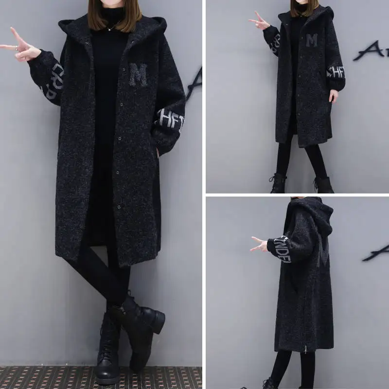 Новинка 2019 свободное зимнее пальто большого размера очень длинное плотное