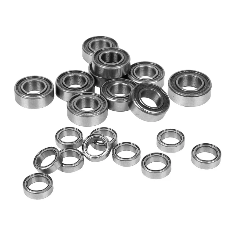 

10Pcs Miniature Rubber Sealed Metal Shielded Metric Radial Ball Bearing, MR126 ZZ 6 X 12 X 4MM & 10X MR128-ZZ 8X12X3.5Mm