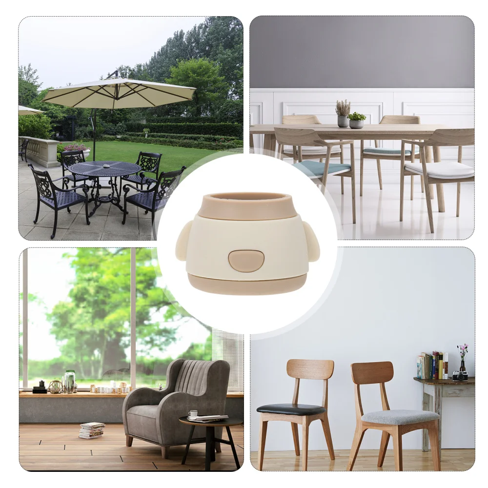 

4pcs Creative Table Feet Covers Non-skid Chair Leg Caps Silicone Chair Feet Pads