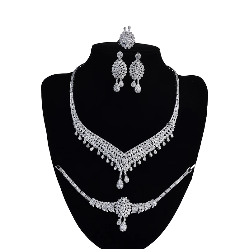 Ювелирные наборы новый стиль 4 шт. элегантные темпераментные винтажные свадебные