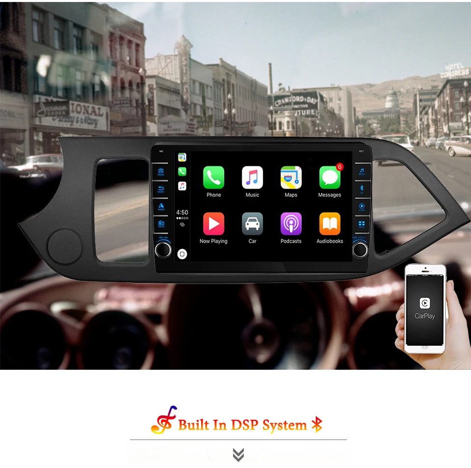 Автомагнитола 2DIN Android 10 мультимедийный видеоплеер GPS-навигатор DVD головное