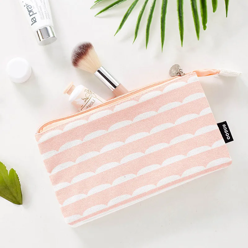 

3 Layer Lovely Bag Pen Pencil Summer Color Canvas Case Large Storage Organizer for Stationery Cosmetic Girls Gift