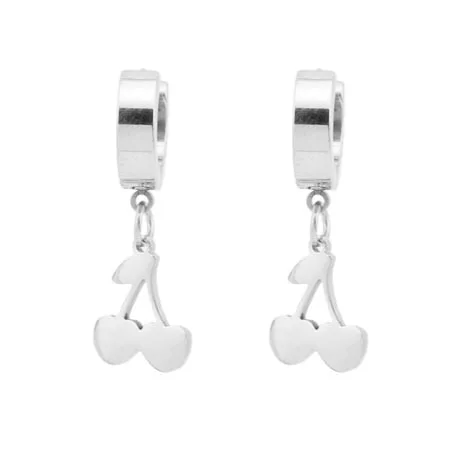 Новые милые маленькие серьги-Вишни из нержавеющей стали модные широкие серьги