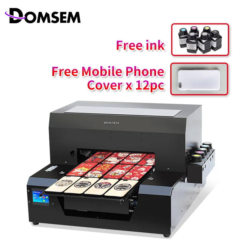 DOMSEM A3 УФ принтер светодиодный с задней крышкой ручка Pop Socket струйный планшетный