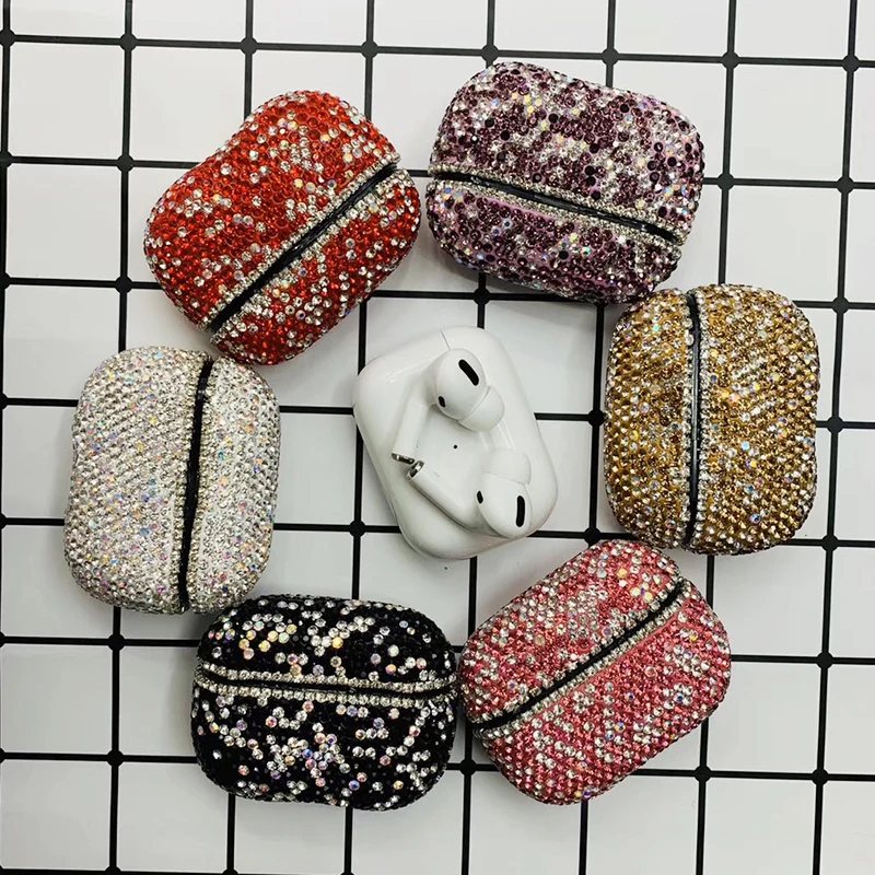 

Tfshining Luxury Diamond Crystal Protective Case For Apple AirPods Pro Bluetooth Earphone Accessories Cover For Airpods 3 Coque