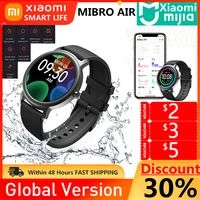 original xiaomi mibro air watch ip68 waterproof bluetooth 5 creative dial sports fitness watch 24h biological heart rate monito