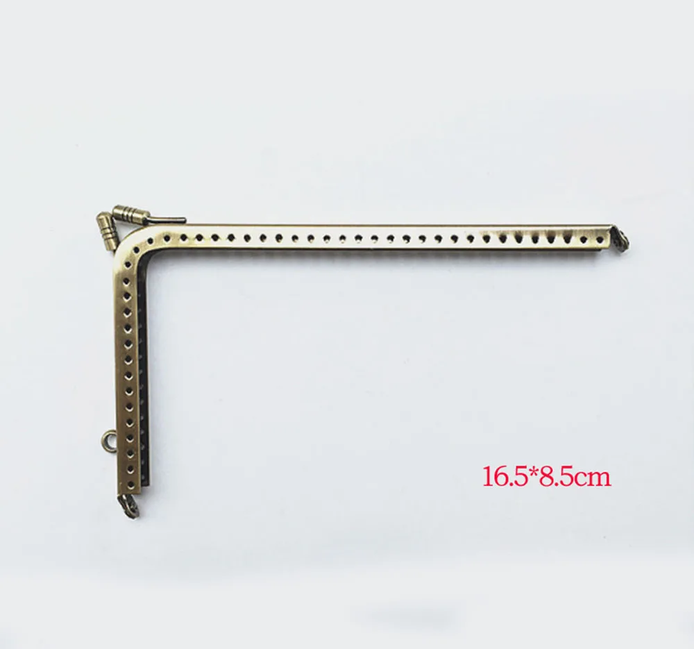 50pcs 12.5cm 15.5cm 16.5cm 18.5cm Right Angle Metal Purse Frame Handle for Bag Sewing Craft Tailor Sewer