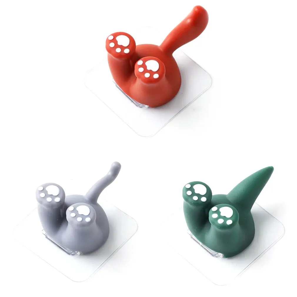 

Adhesive Hooks Cute Cartoon Animal Tail Decorative Wall Hooks Hanger Toothbrush Holders Cable Hanger