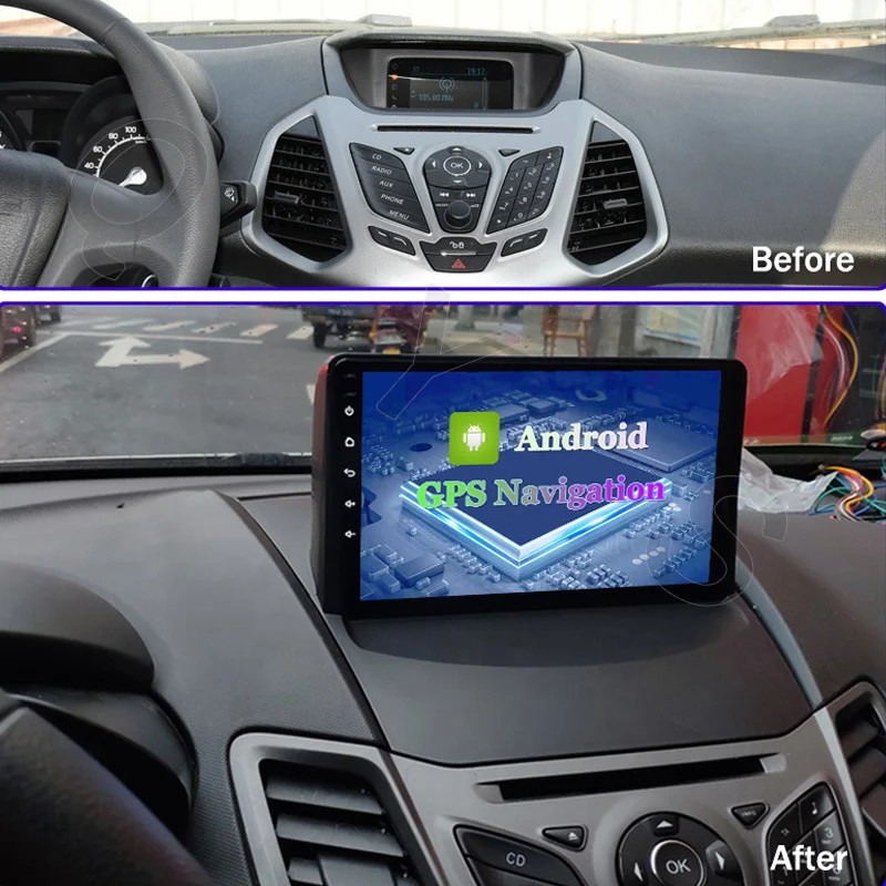 Автомагнитола на Android 10 0 мультимедийный проигрыватель для Ford Ecosport 2013 2014 2015 2016 2017 HD