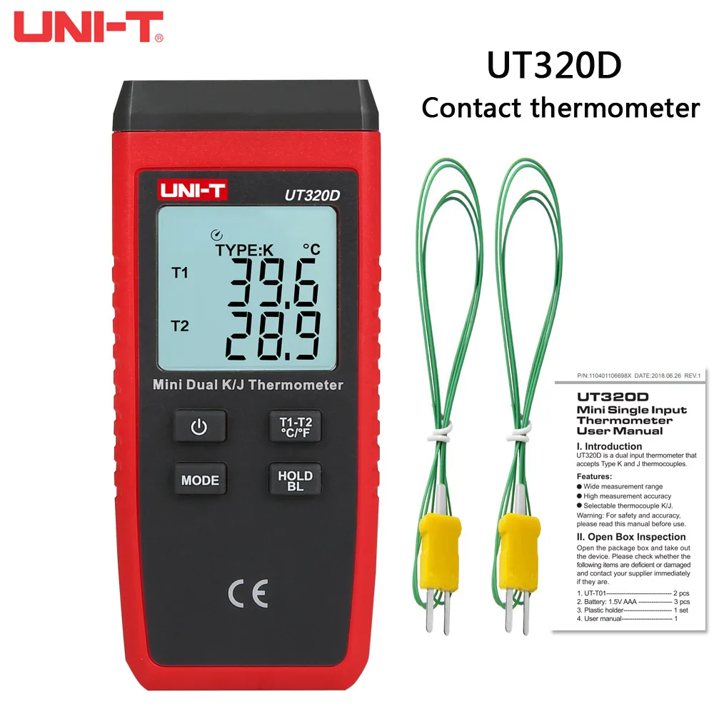 UNI T UT320A UT320D свяжитесь с термометр регулятор температуры термопарным Температура