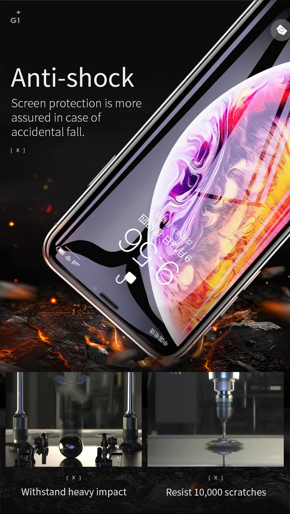 HOCO полное покрытие закаленное стекло для iPhone 11 Pro Max X XR XS Max защита экрана 3D Защитное стекло для iPhone 7 8 Plus
