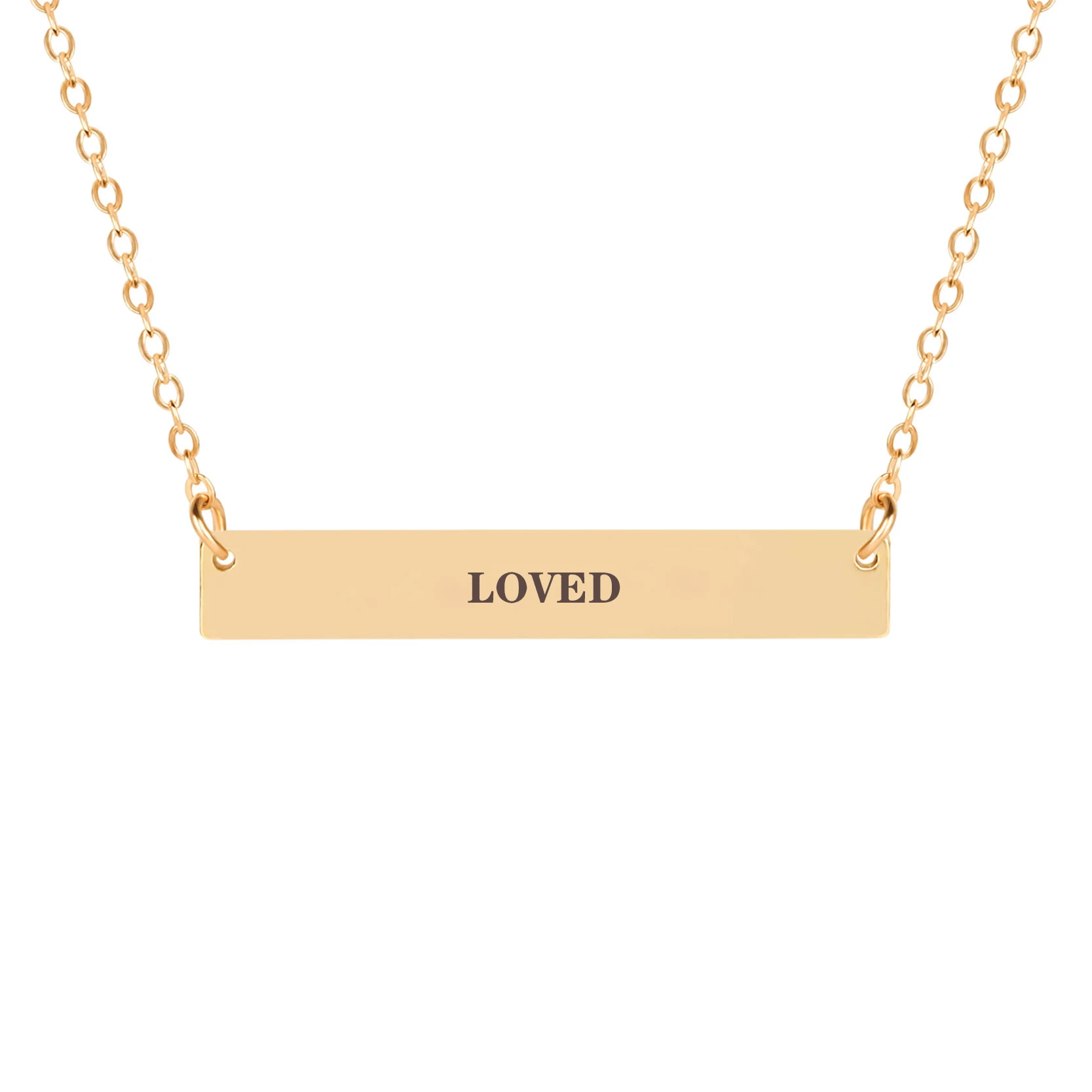 Украшения с выгравированной надписью Love вдохновляющая цитата горизонтальная