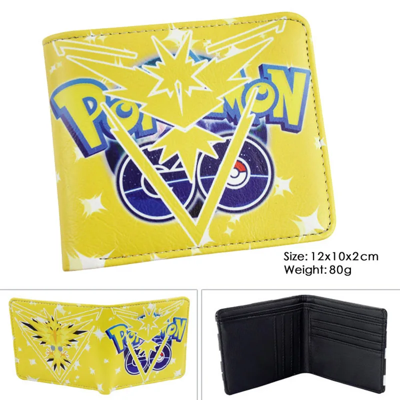 Instinct Eevee красочный PU кошелек W-Аниме Карманный Монстр Пикачу кошелек - Цвет: Instinct