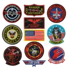 Боец школа Вышивка Аппликации значки эмблема военная армия DIY аксессуары крюк и петля Тактический Америка США