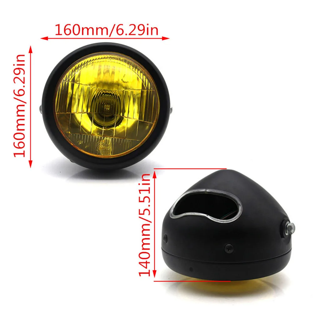DC 12V мотоцикл ремонт головной светильник Винтаж круглый мотоцикла скутер