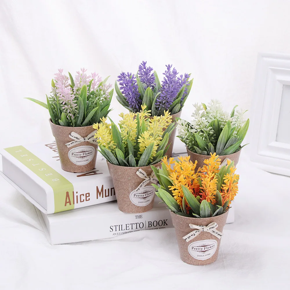 Искусственные растения декоративные Василий цветок искусственная Лаванда