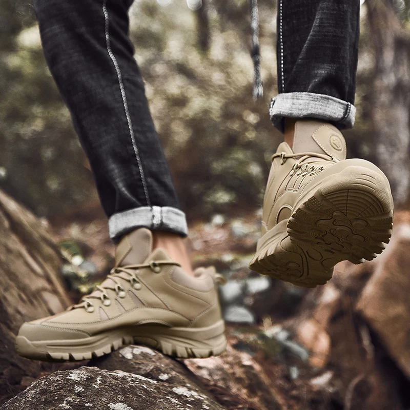 BOUSSAC Новое поступление высокие походные ботинки Нескользящие водонепроницаемые