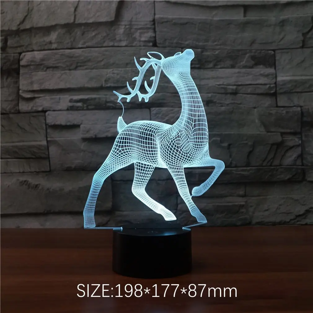 

Deer 83d Light Colorful Led Vision Light Gift Atmosphere Table Lamp