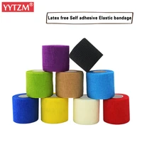 latex free non woven self adhesive bandage eco friendly bind up tattoo elastic bandage finger joints wrap protection muscle tape