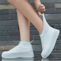 silicone material boots shoe covers waterproof thicken unisex shoes protectors rain boots for indoor outdoor rainy days reusable