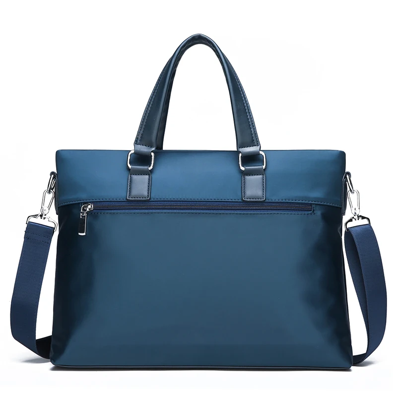 New Fashion Men Briefcase Casual Handbag Male Shoulder Bag Cross Body Bag Oxford Water-proof Laptop Bag Travel Bag, Black&Blue