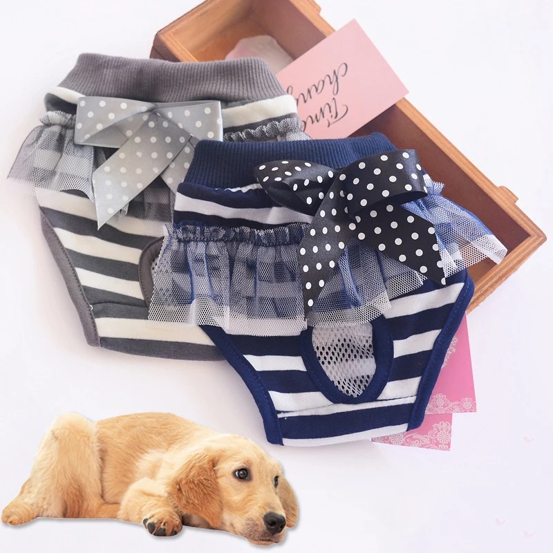 

Pets Dog Diaper Sanitary Physiological Pants Washable Cotton Pet Briefs Diapers Menstruation Underwear For Home Pets Supplies