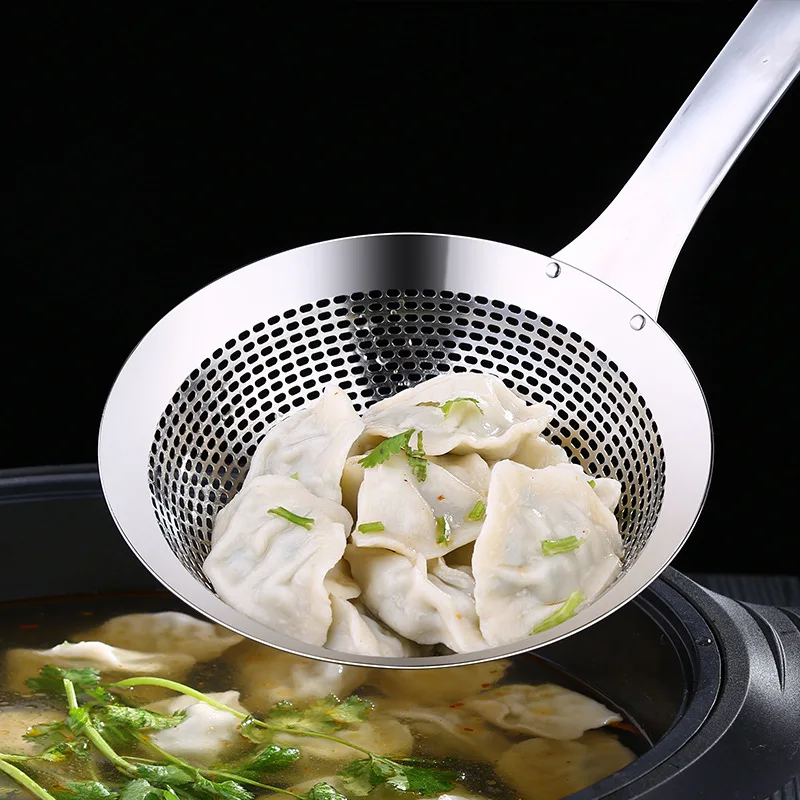 Ложки с длинной ручкой половник дуршлаг плита жареный кухня большие