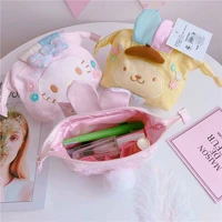 sanrio kawaii hello kitty my melody cinnamoroll cartoon cute anime large capacity cosmetic bag portable storage bags girl gift