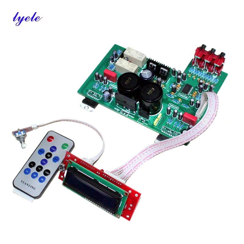 

Плата усилителя звука TDA7293, Плата усилителя мощности с ЖК-дисплеем и дистанционным управлением