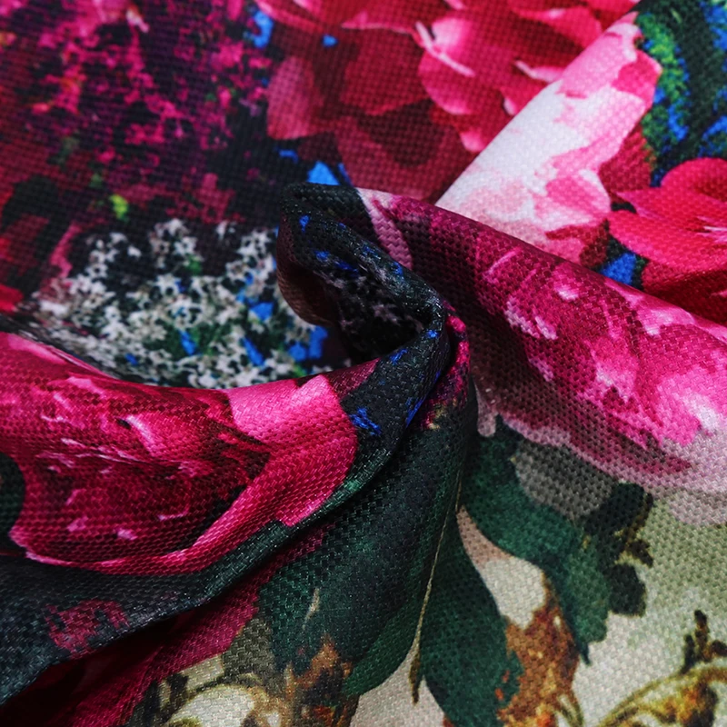 Плотная хлопковая скатерть креативная Пылезащитная моющаяся 3D с цветами