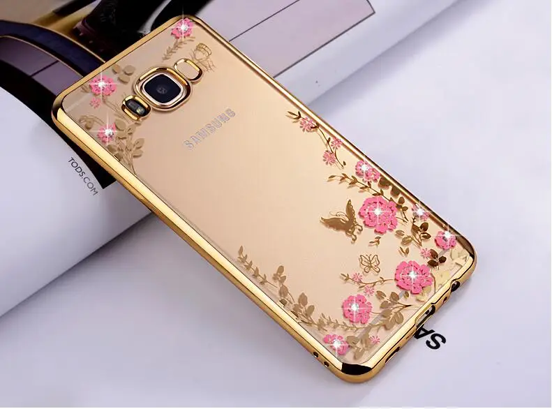 Роскошный чехол из ТПУ с цветочным узором чехол для samsung Galaxy S9 S9 плюс S8 A8 A8+ плюс A3 A5 A7 J3 J5 J7 Note 8 S6 S7 края Обложки