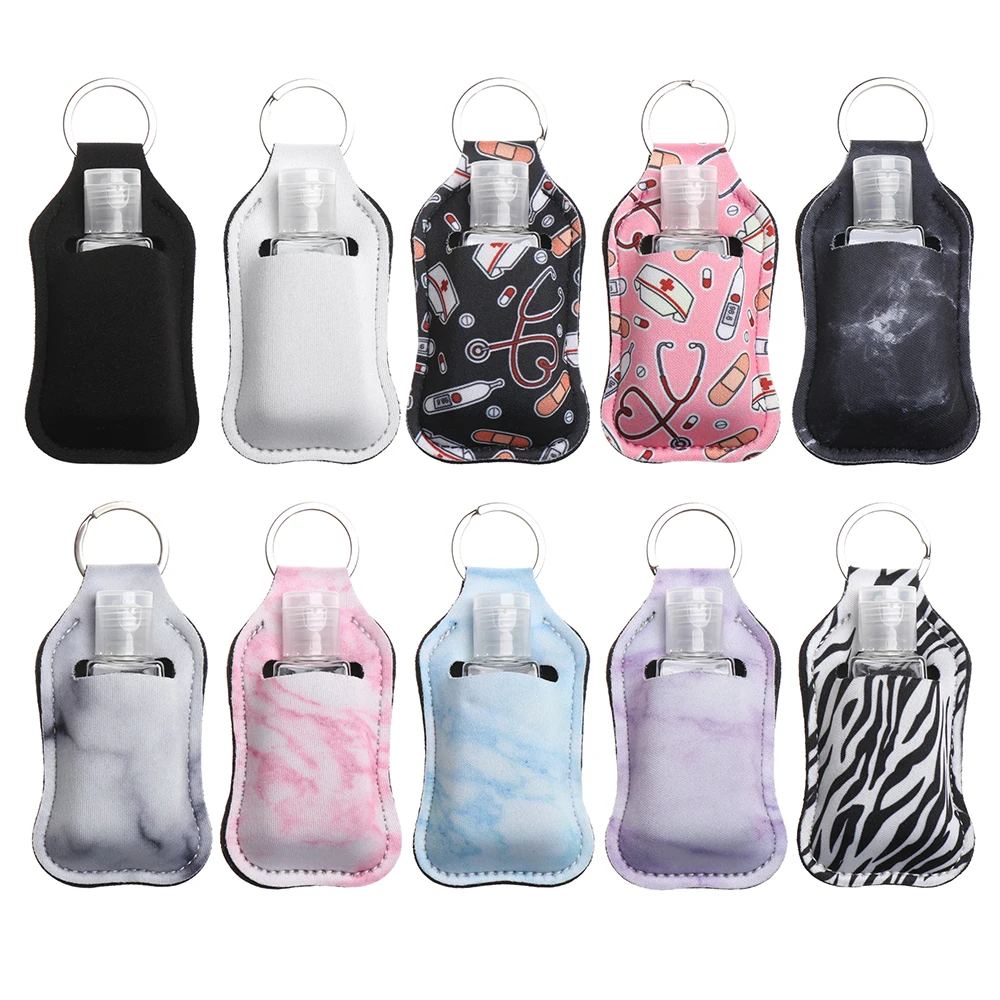 Пустой дезинфицирующий средство для рук 30 мл держатель брелока дорожная бутылка