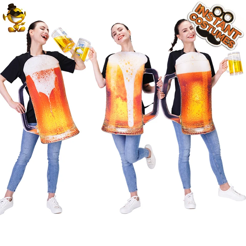Комбинезон пиво унисекс для взрослых костюм ролевых игр мужчин и женщин забавное