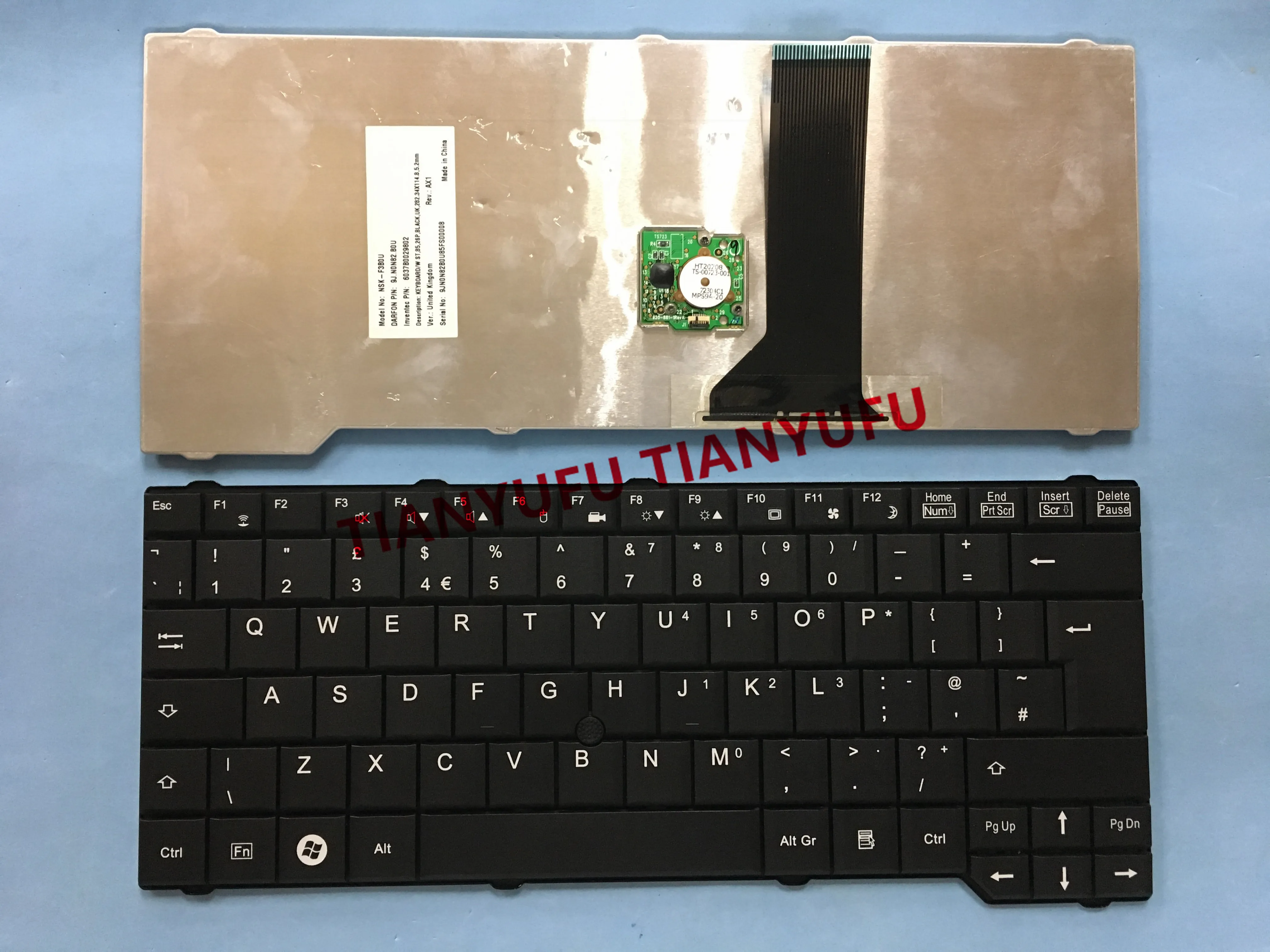 Клавиатура для ноутбука Fujitsu Amilo Pa3515 Pa3553 Sa3650 Li3710 Pi3540 Pi3525 V080226AK1 6037B0029702 UK W Trackpoint